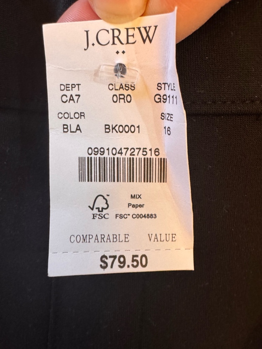 J. Crew Women’s Black Dress Pants - Picture 3 of 4